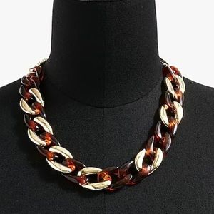 J. Crew Factory Tortoise Chain Necklace NWT